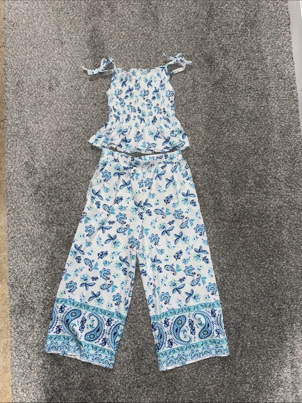 Btween Blue Summer Paisley Set